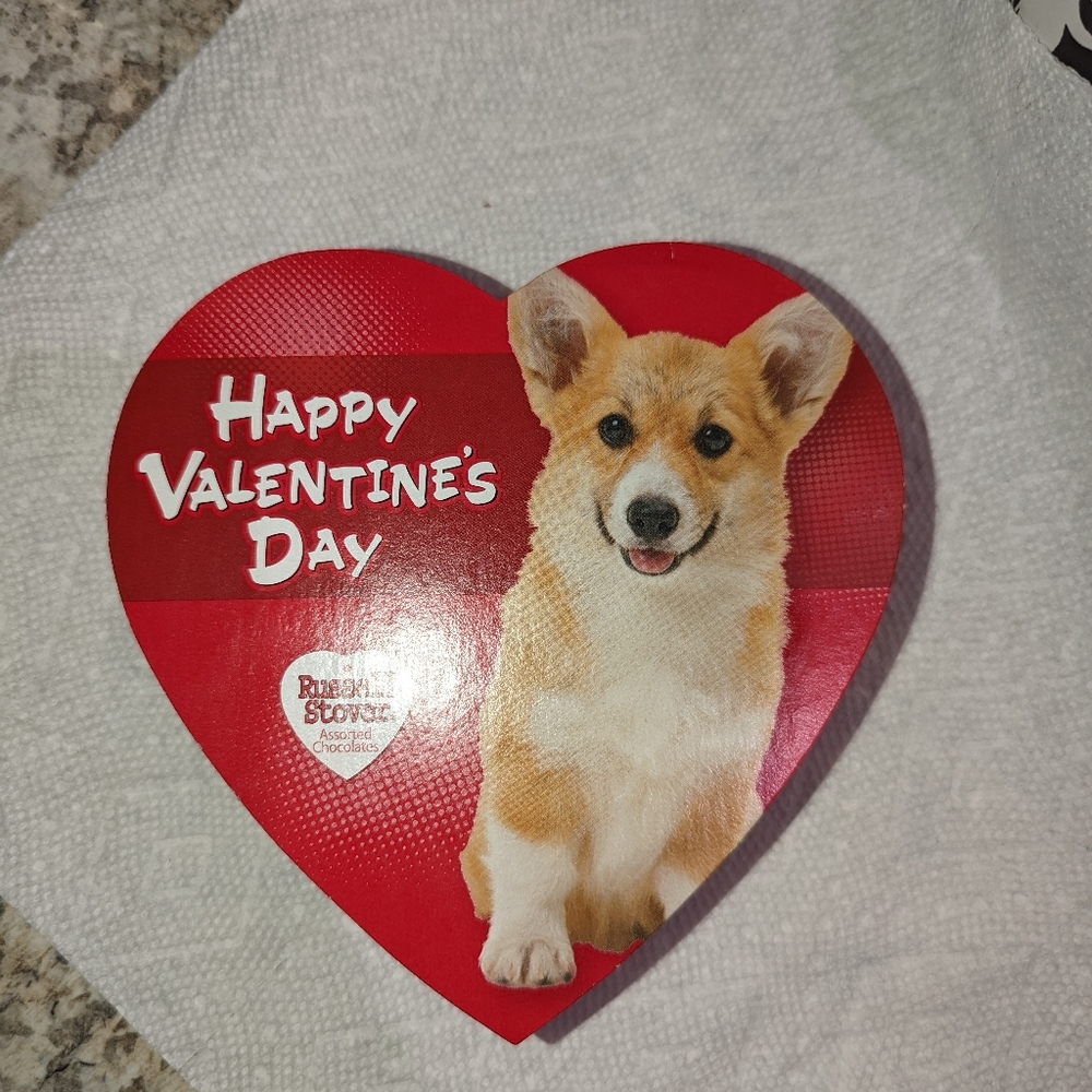 Corgi Valentine Dog treats dehydrated chicken hearts